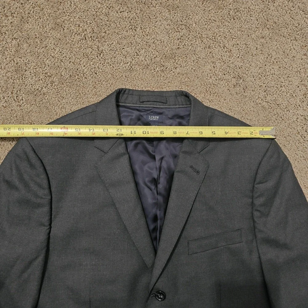 J.Crew‎ Aldridge Jacket 44R Loro Piana Italian Wool Blazer Charcoal Gray 16565